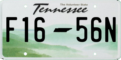 TN license plate F1656N