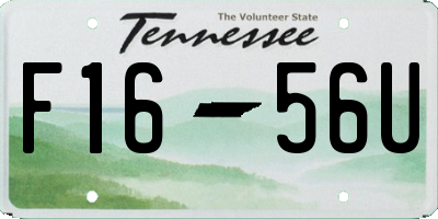 TN license plate F1656U
