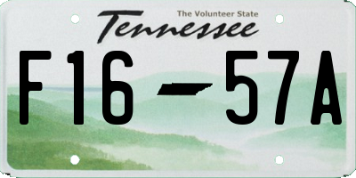 TN license plate F1657A