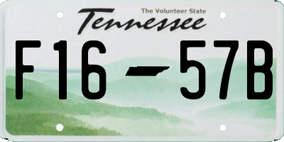 TN license plate F1657B