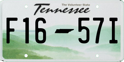 TN license plate F1657I