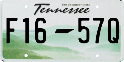 TN license plate F1657Q