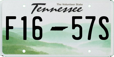 TN license plate F1657S