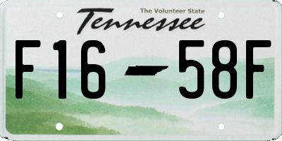 TN license plate F1658F