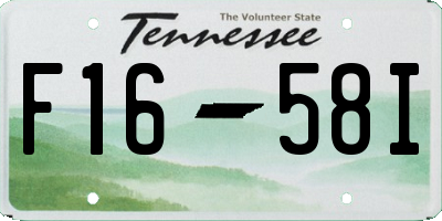 TN license plate F1658I