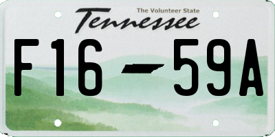 TN license plate F1659A