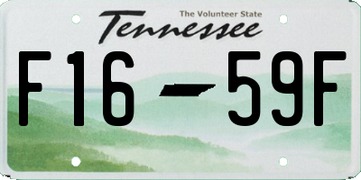 TN license plate F1659F