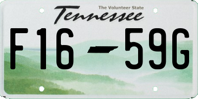 TN license plate F1659G