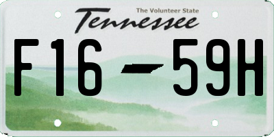 TN license plate F1659H