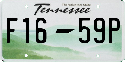 TN license plate F1659P
