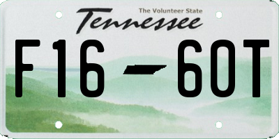 TN license plate F1660T