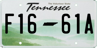 TN license plate F1661A