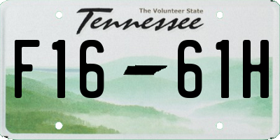 TN license plate F1661H