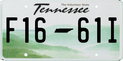 TN license plate F1661I