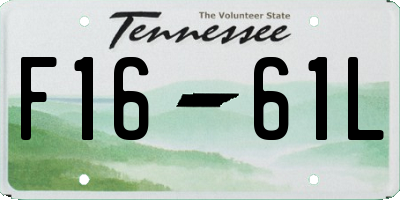 TN license plate F1661L