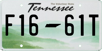 TN license plate F1661T