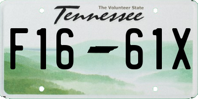 TN license plate F1661X
