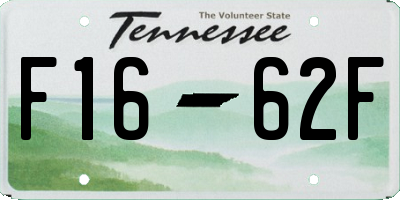 TN license plate F1662F