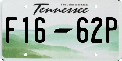 TN license plate F1662P