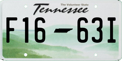TN license plate F1663I