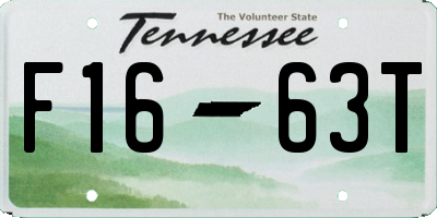 TN license plate F1663T