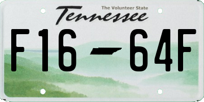 TN license plate F1664F
