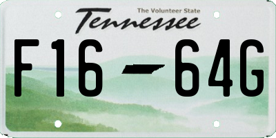 TN license plate F1664G