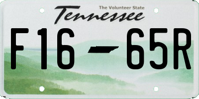 TN license plate F1665R