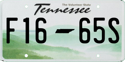 TN license plate F1665S