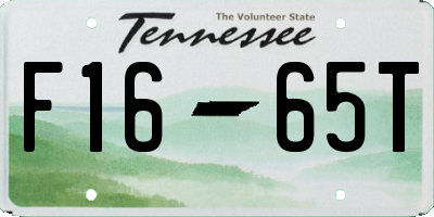 TN license plate F1665T