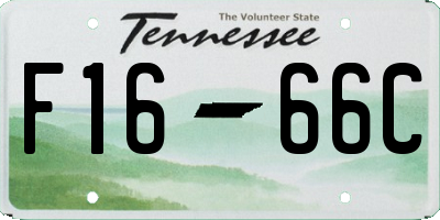 TN license plate F1666C