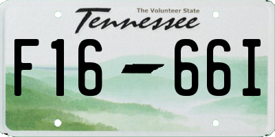 TN license plate F1666I