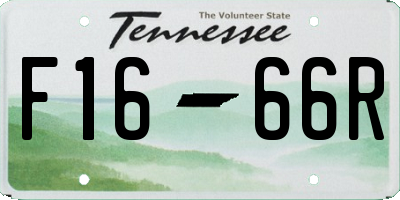 TN license plate F1666R