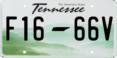TN license plate F1666V
