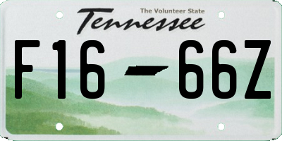 TN license plate F1666Z