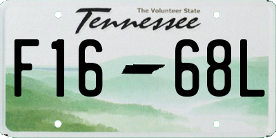 TN license plate F1668L