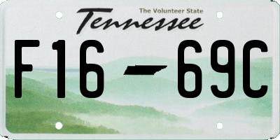 TN license plate F1669C