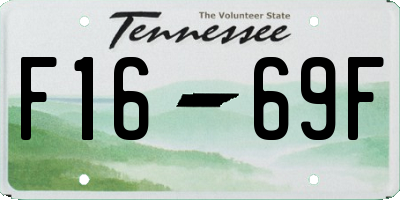 TN license plate F1669F