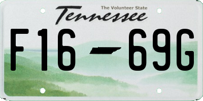 TN license plate F1669G