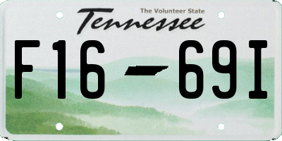 TN license plate F1669I