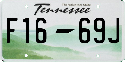 TN license plate F1669J