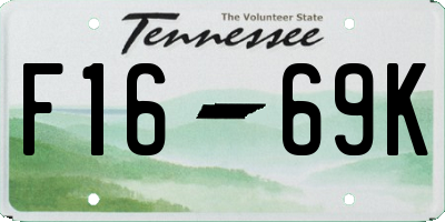 TN license plate F1669K