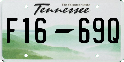TN license plate F1669Q