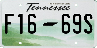 TN license plate F1669S