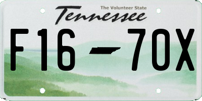 TN license plate F1670X