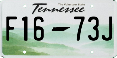 TN license plate F1673J