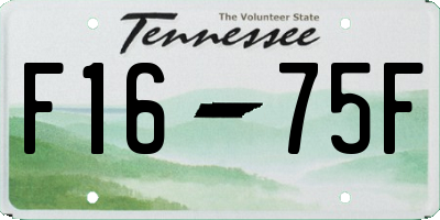 TN license plate F1675F