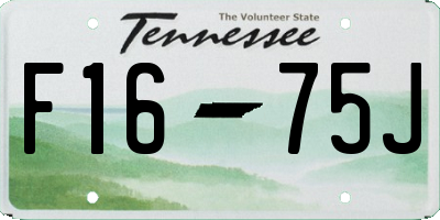 TN license plate F1675J