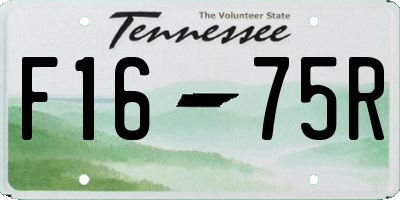 TN license plate F1675R