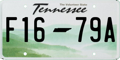 TN license plate F1679A